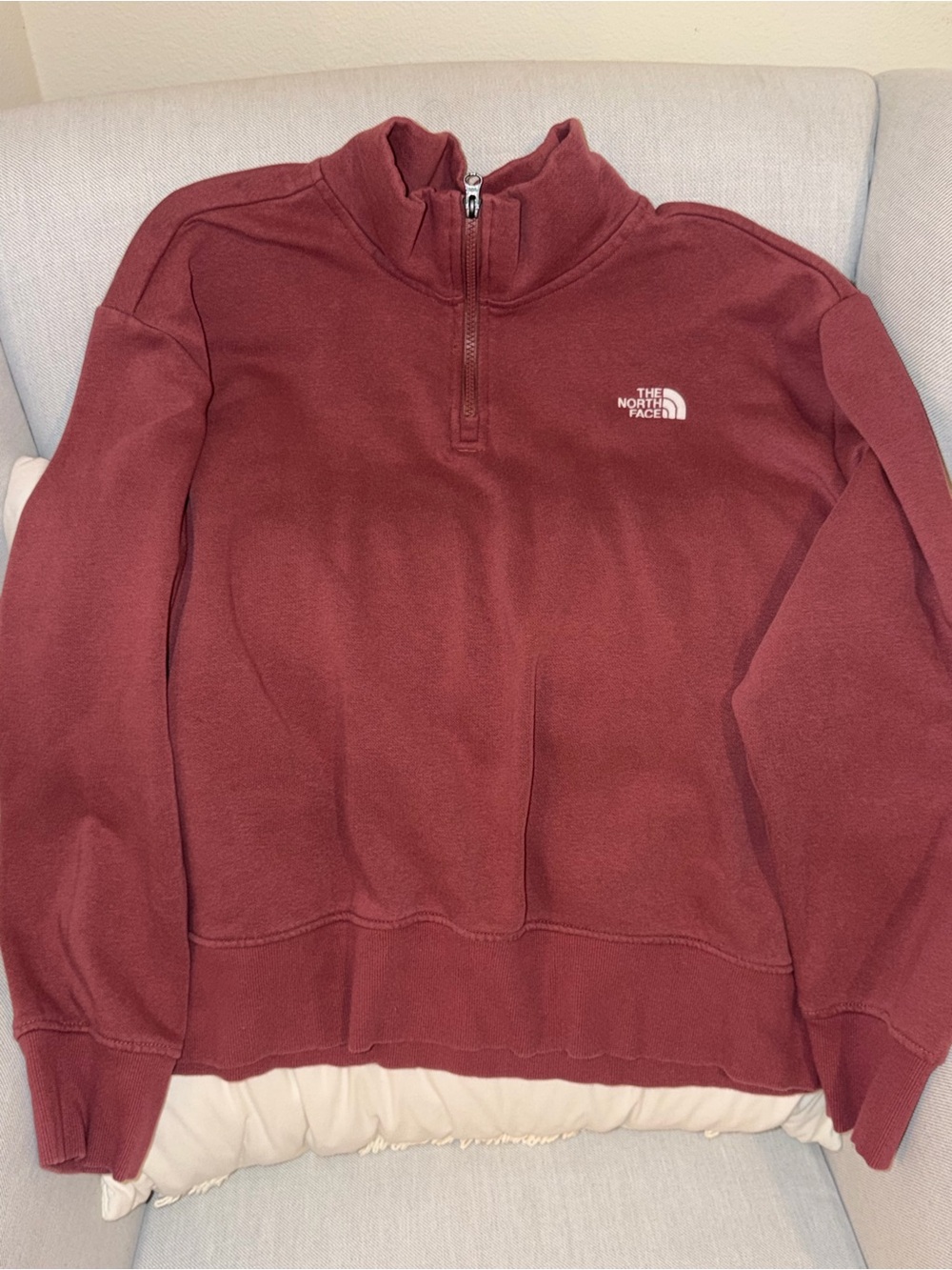 The North Face Women’s Half-Zip Pullover Sweater - Maroon